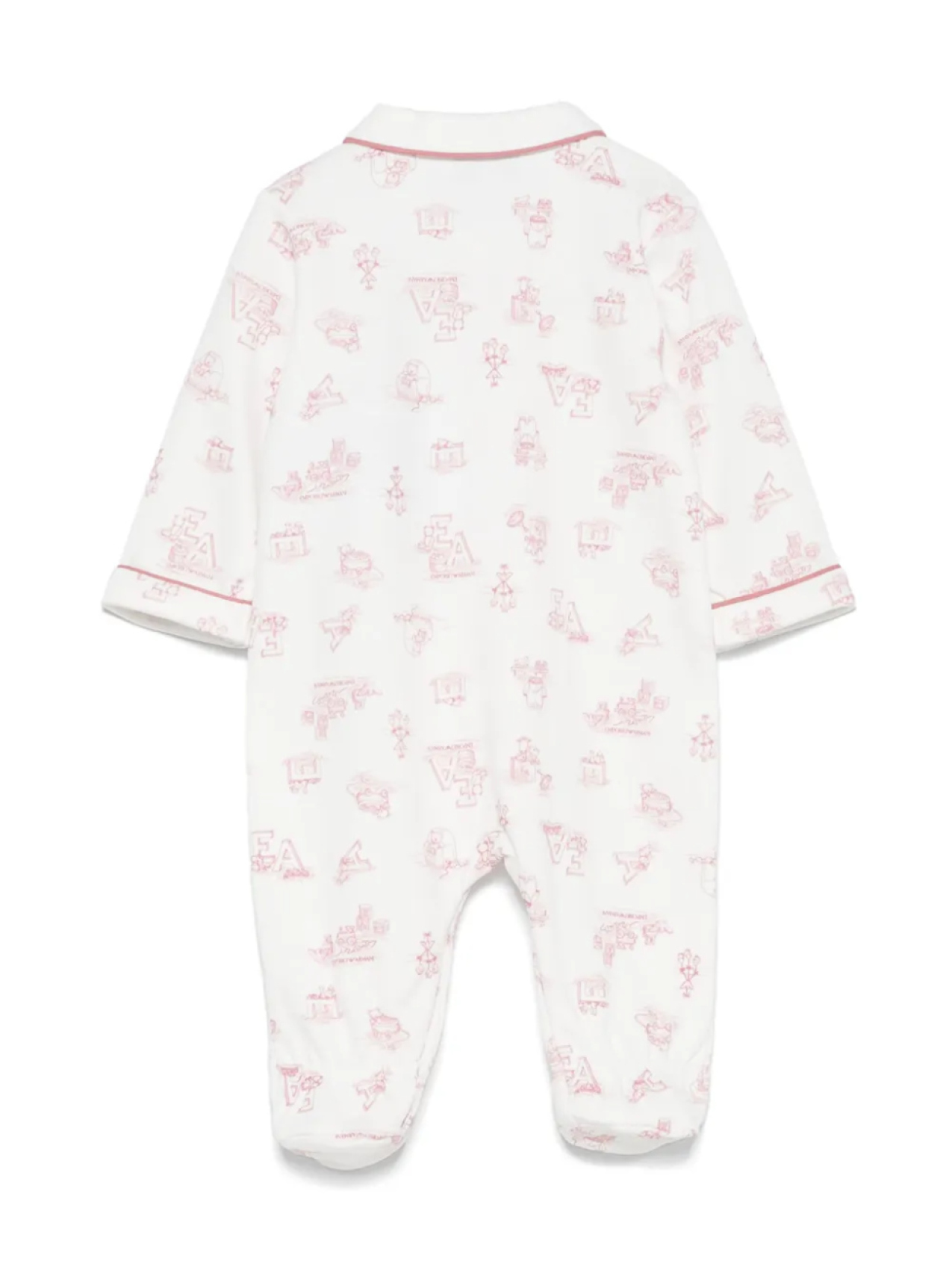 Пижама с логотипом Emporio Armani Kids, белый — фото 2