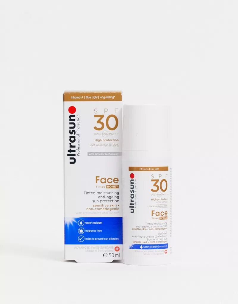 

Ultrasun - Anti-Age - Тональный солнцезащитный крем для лица с SPF 30 для особо чувствительной кожи, 50 мл