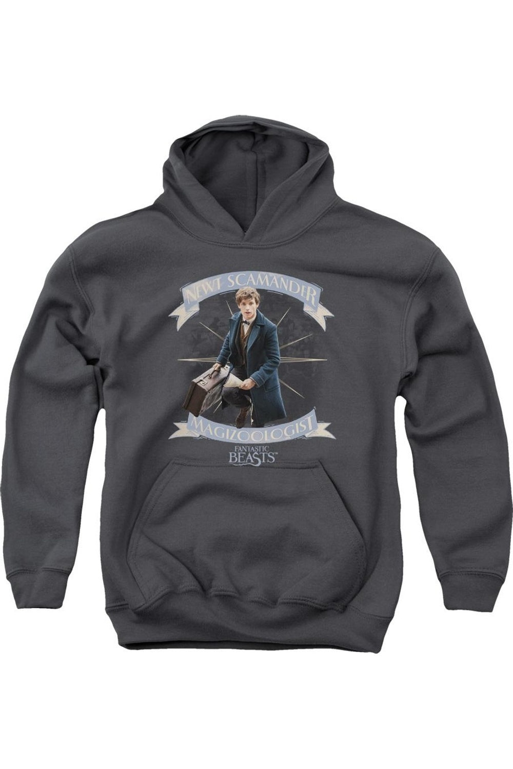 

Фантастические твари: Молодежная толстовка с капюшоном Newt Scamander Gildan, Charcoal