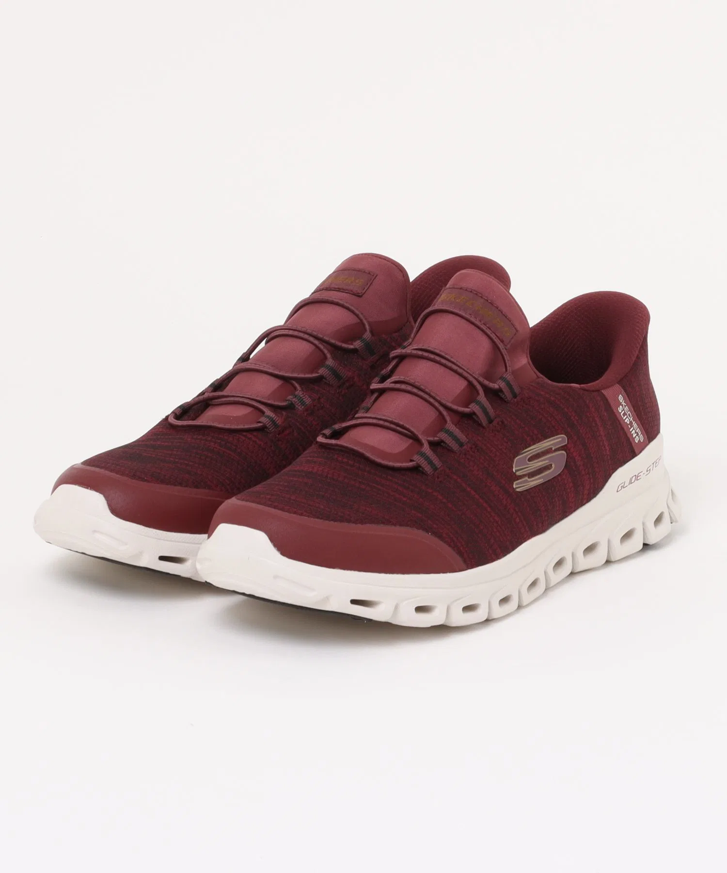 Мужские кроссовки SKECHERS GLIDE-STEP-ZEFYR бордовые