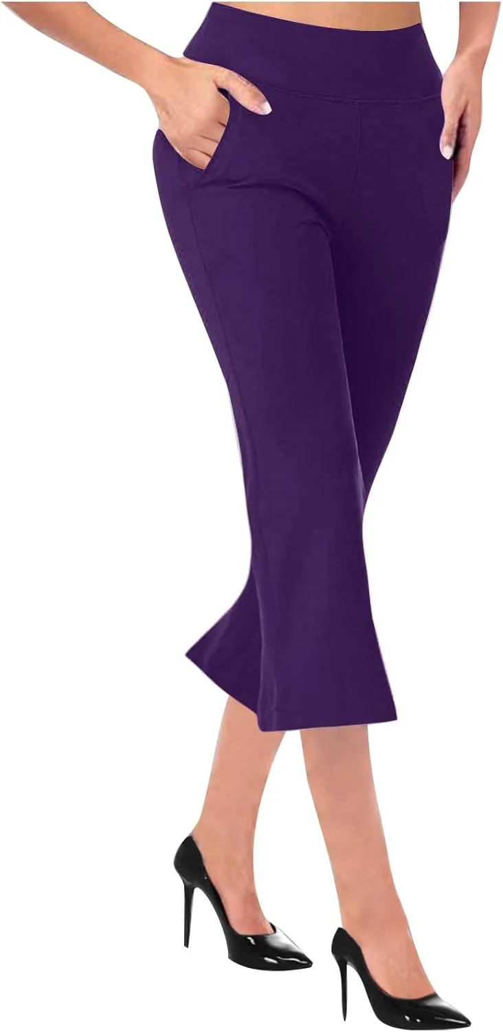 

Женские брюки Bell Yoga Capri Casula для фитнеса, уютные, эластичные, с высокой талией и расклешенным низом, однотонные, для тренировок и бега Shiyingl