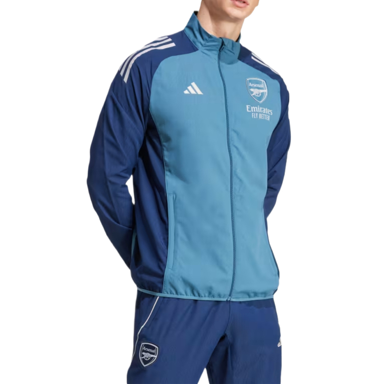 Куртка Free Shipping With AdiClub Arsenal Tiro 25 Competition Polo Shirt Adidas, индиго — фото 4