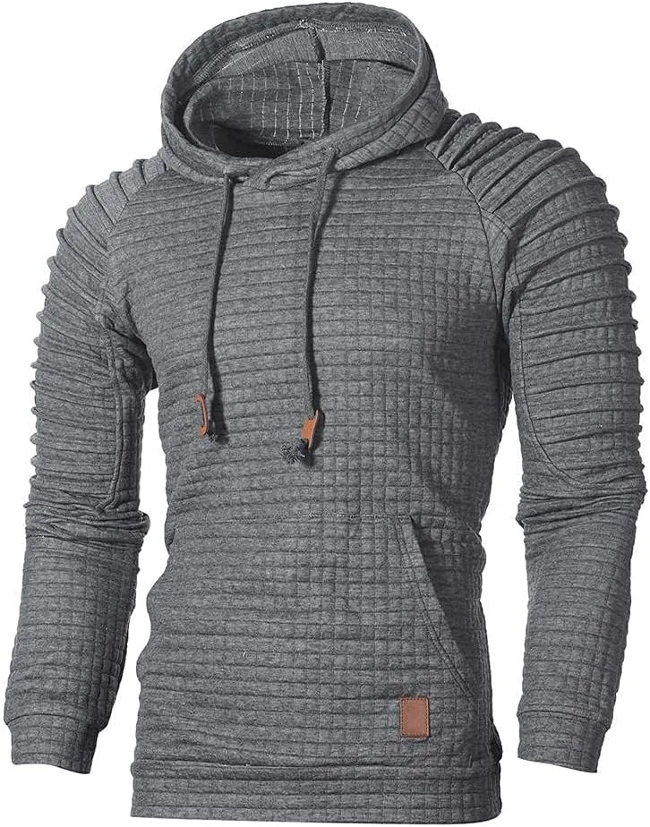 

Мужской худи с капюшоном на шнурке, карманом и длинным рукавом Wankang