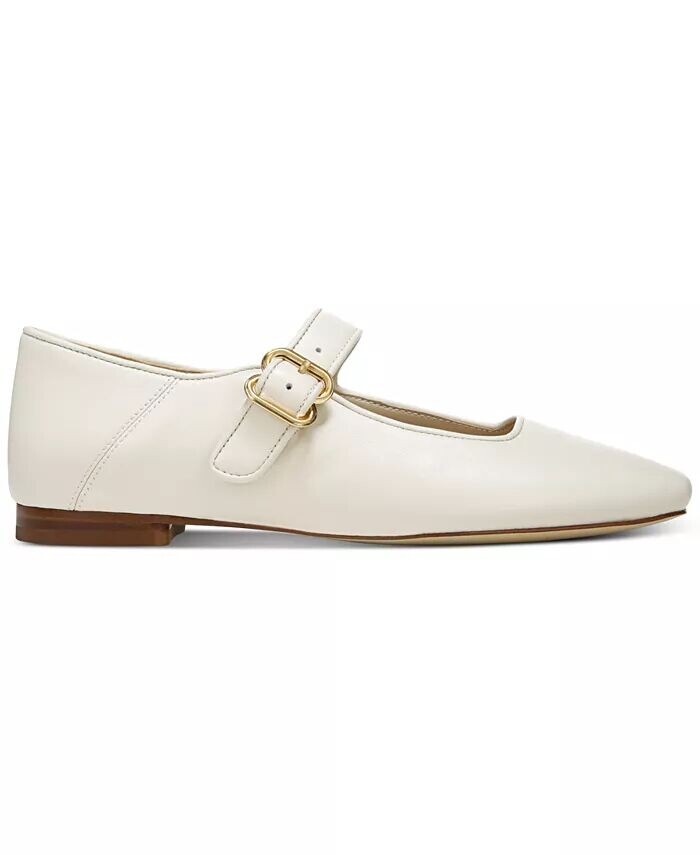Женские туфли на плоской подошве Mary Jane с пряжкой Michaela Sam Edelman, белый — фото 2