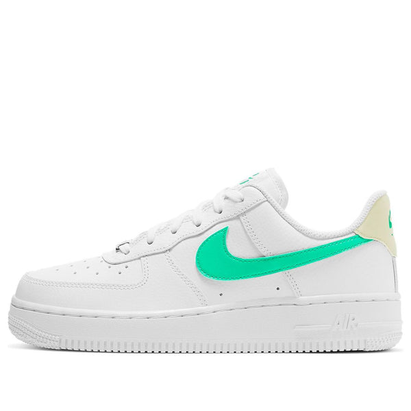 Кроссовки air force 1 white green glow' Nike, белый