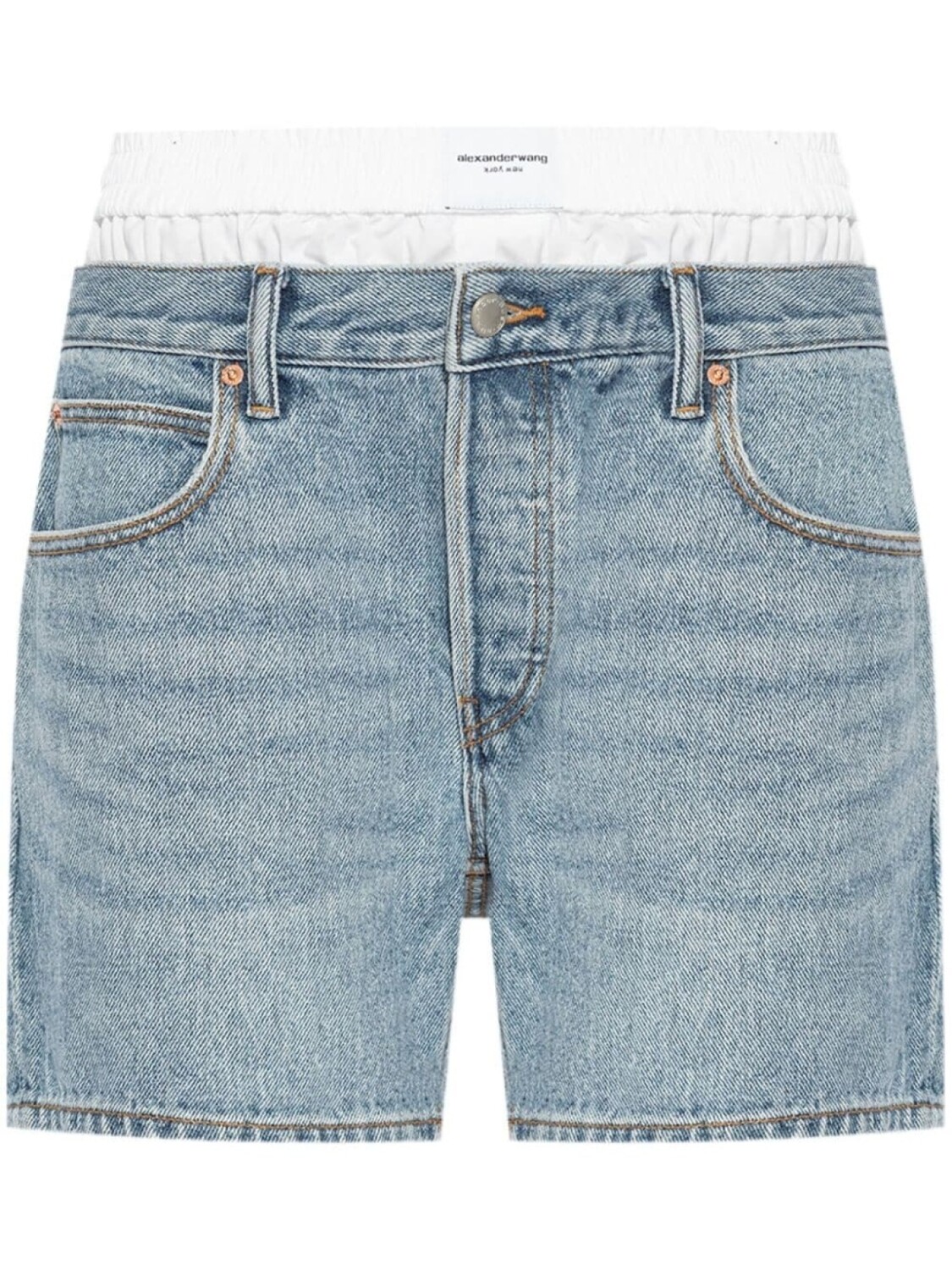 

Alexander Wang многослойные джинсовые шорты, синий