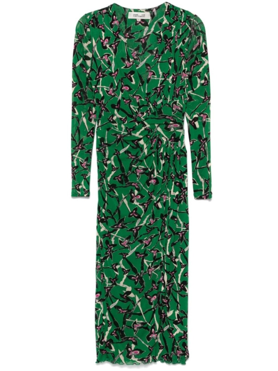 

DVF Diane von Furstenberg платье миди Charlotte, зеленый