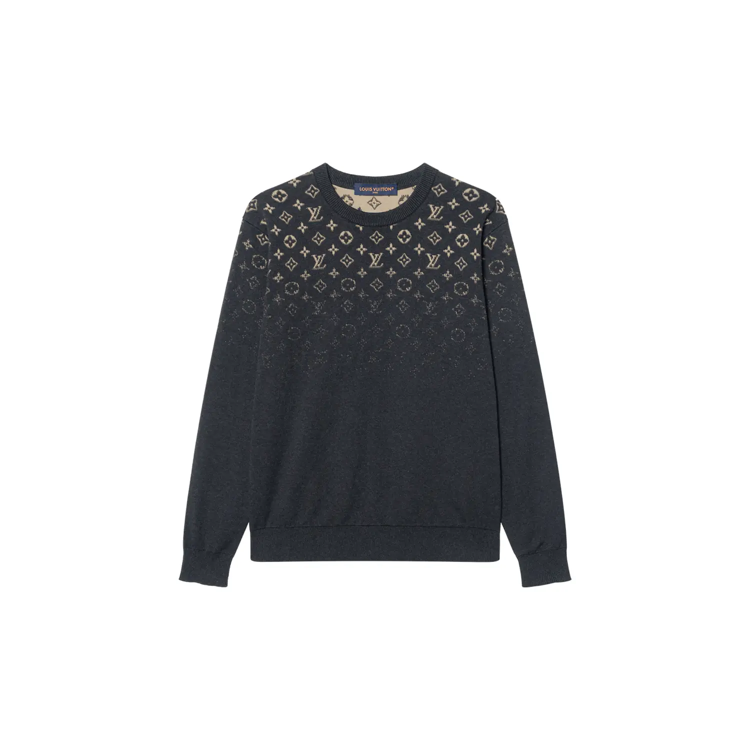

Толстовка 1AFYCZ Gradient Cotton Crewneck LOUIS VUITTON, Dark Heather Gray