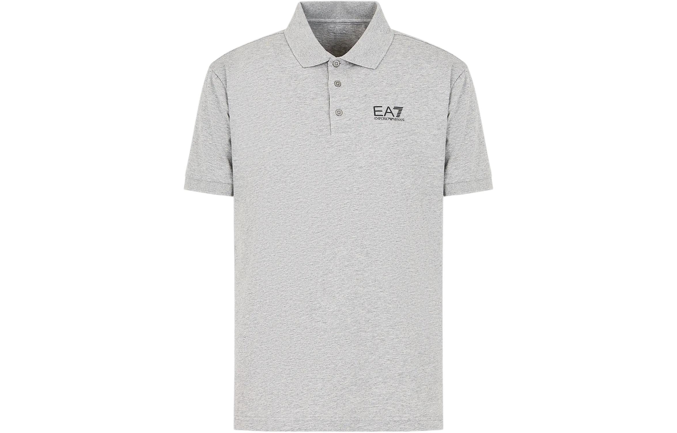 

Поло EA7 SS24 мужское серое EMPORIO ARMANI, серый