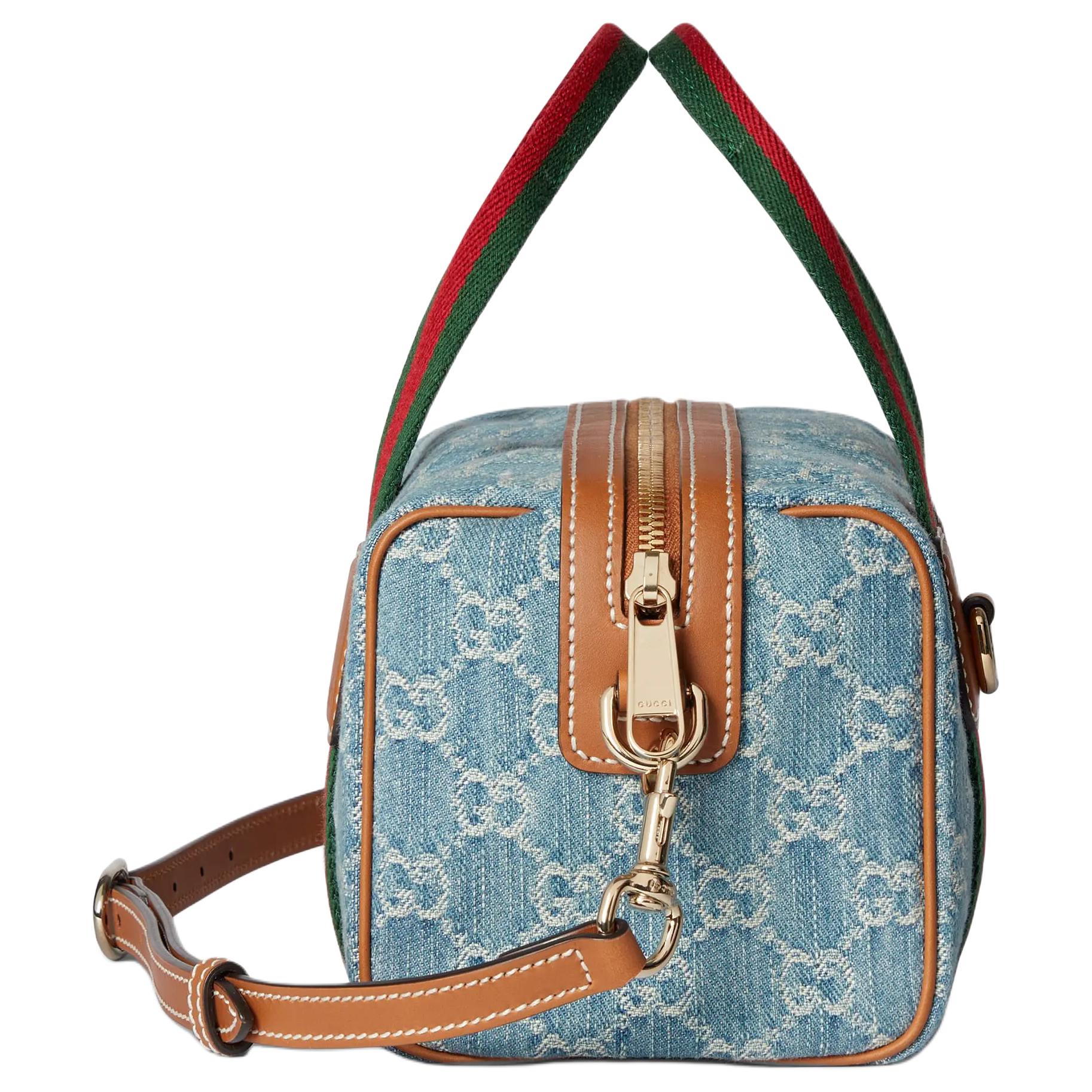 Джинсовый рюкзак Gucci мини унисекс — фото 2