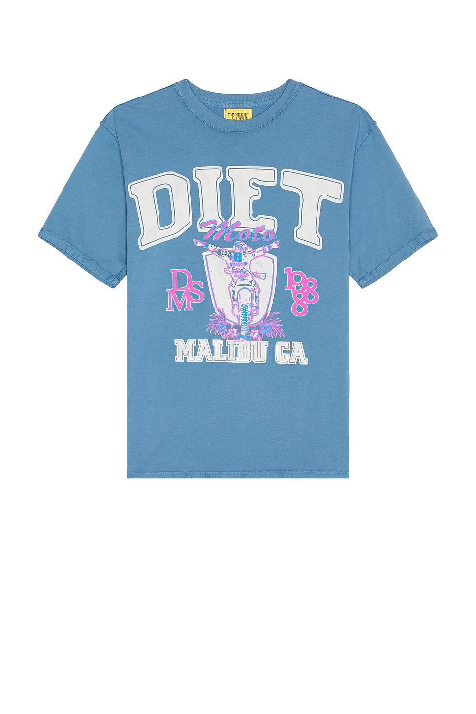 

Футболка Moto Diet Starts Monday, washed blue