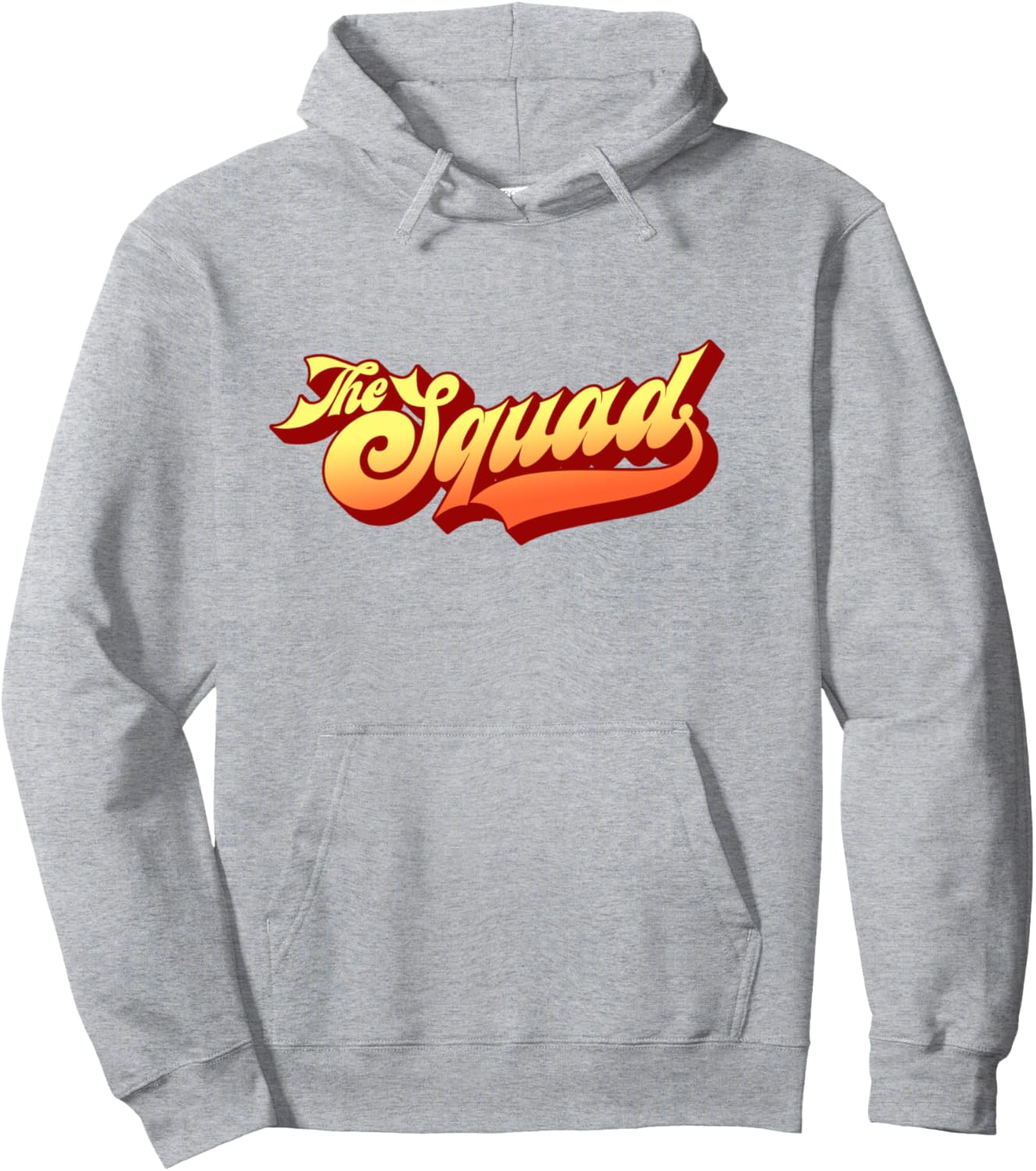 

Худи в стиле ретро-классики 80-х/90-х от The Squad Group Family The Thrillmatic, серый