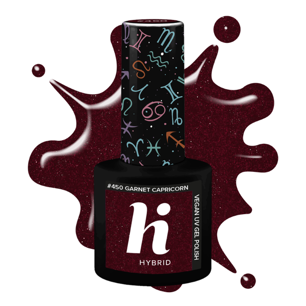 

Гибридный лак для ногтей 450 гранатовый козерог, 5 мл Hi Hybrid, цвет 450 garnet capricorn