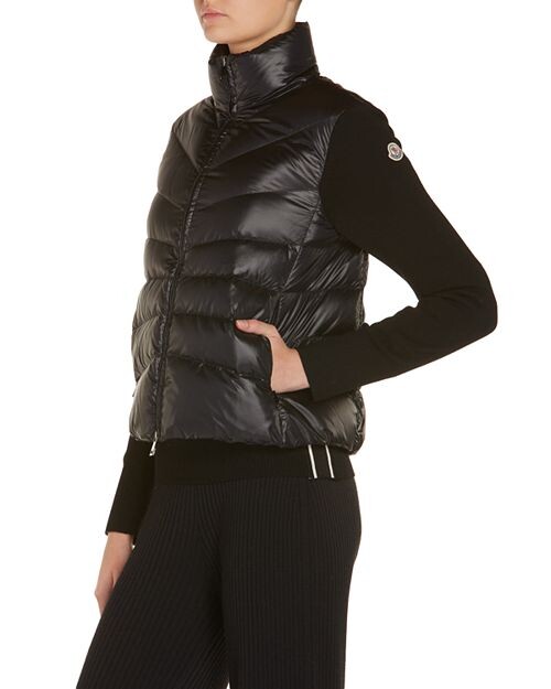 

Пуховик смешанной техники Moncler, цвет Black