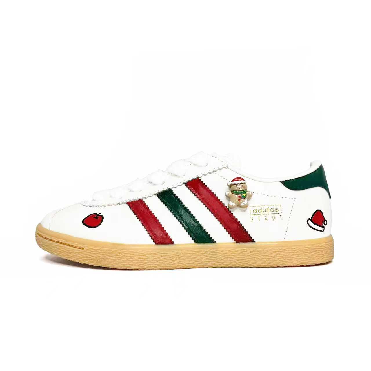 

Stadt Peaceful Theme устойчивые к истиранию низкие немецкие армейские кроссовки unisex белый Adidas Originals, красный