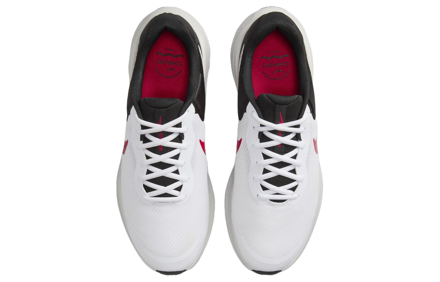 Кроссовки Nike Revolution 7 для бега с низким верхом, белый/черный — фото 4