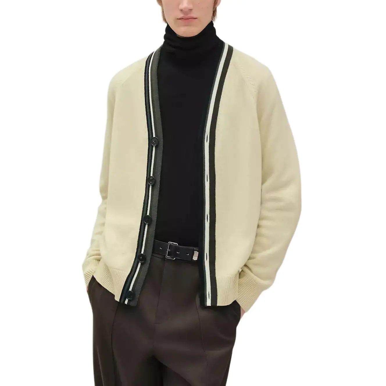 

Свитер мужской Cashmere HERMES, светло-желтый