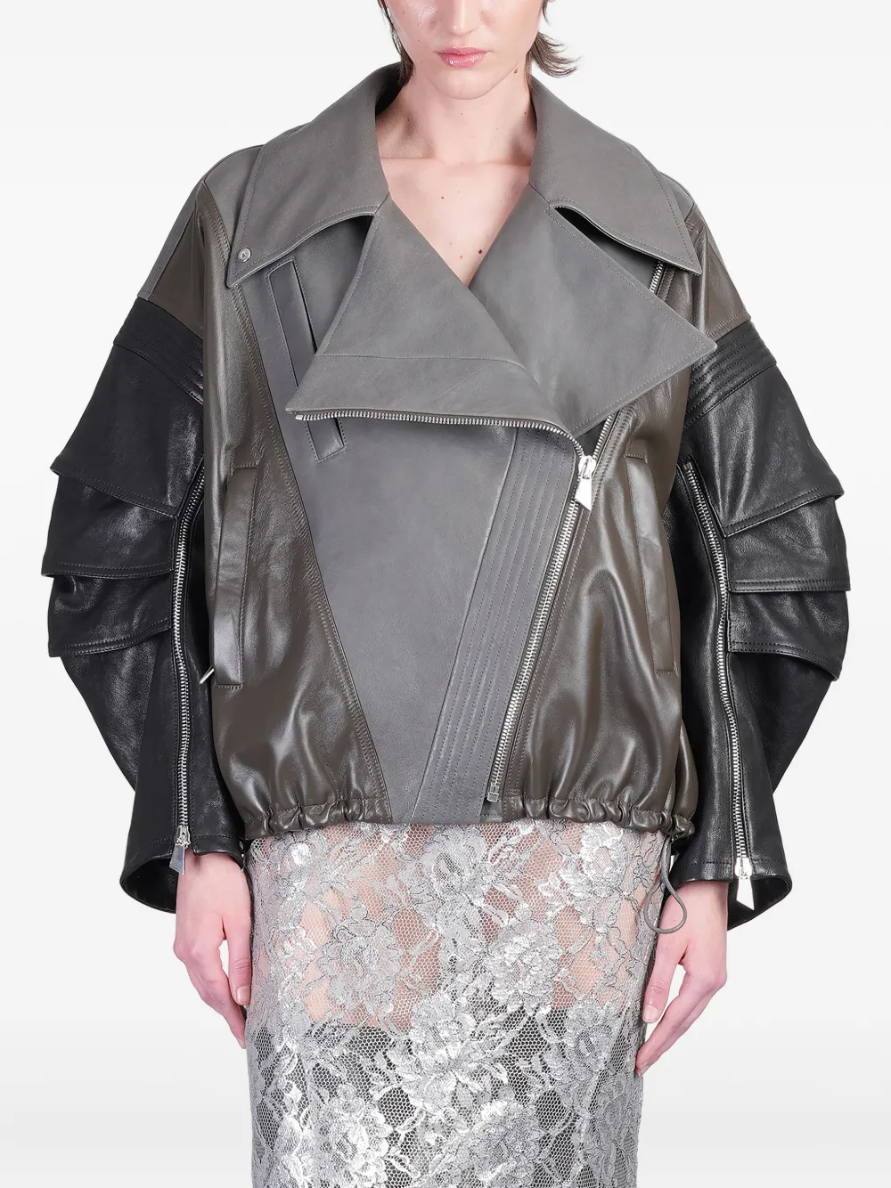 

Байкерская куртка The Attico, черный