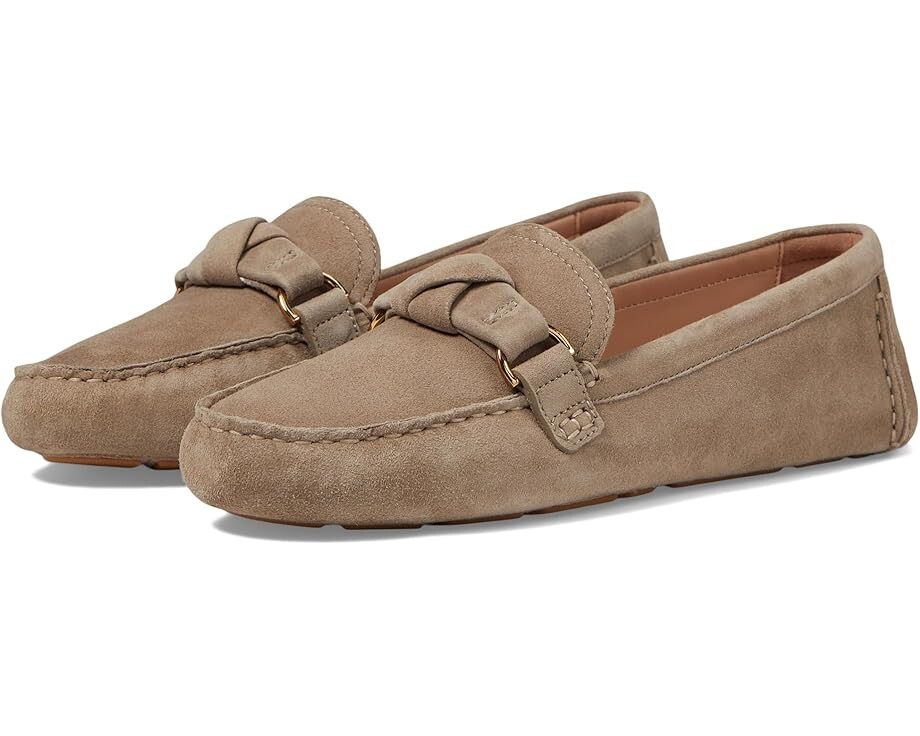 

Туфли на плоской подошве Cole Haan Emmie Knot Driver, цвет Irish Coffee Suede