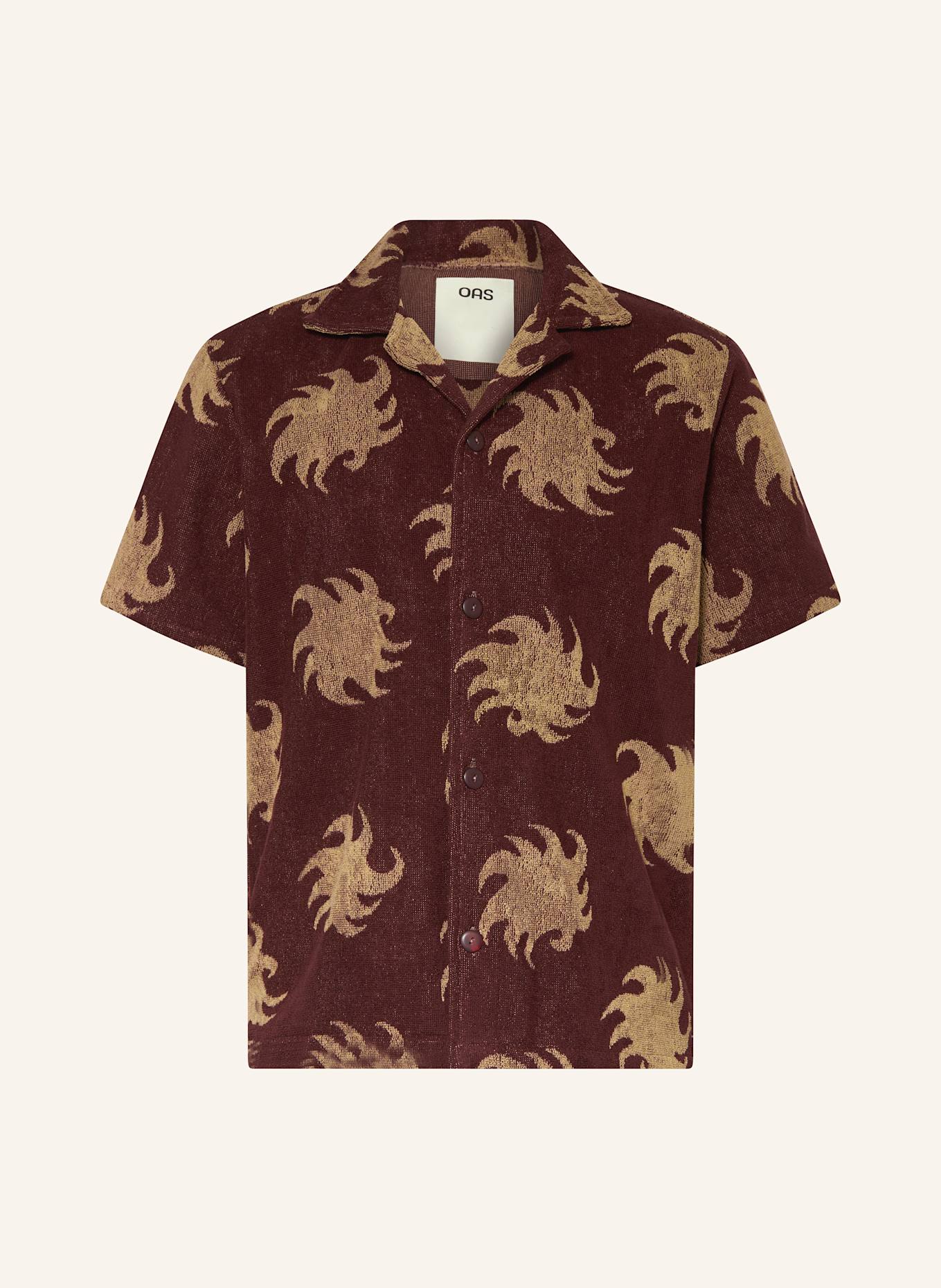 

Рубашка Resort Mocha Ember Comfort Fit из махровой ткани Oas, коричневый