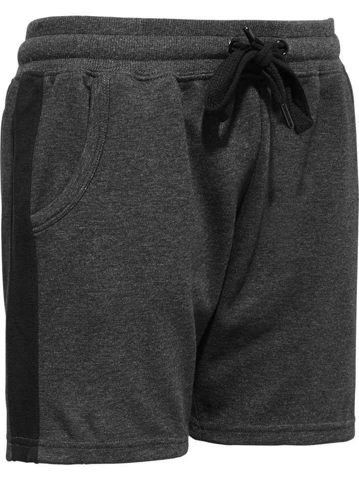 

Брюки для отдыха из трикотажного полотна интерлок, короткие, антрацитово-меланжевого цвета с черным оттенком Erwin Müller