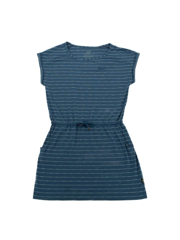

Длинное платье Jack Wolfskin Travel Striped Ocean, синий