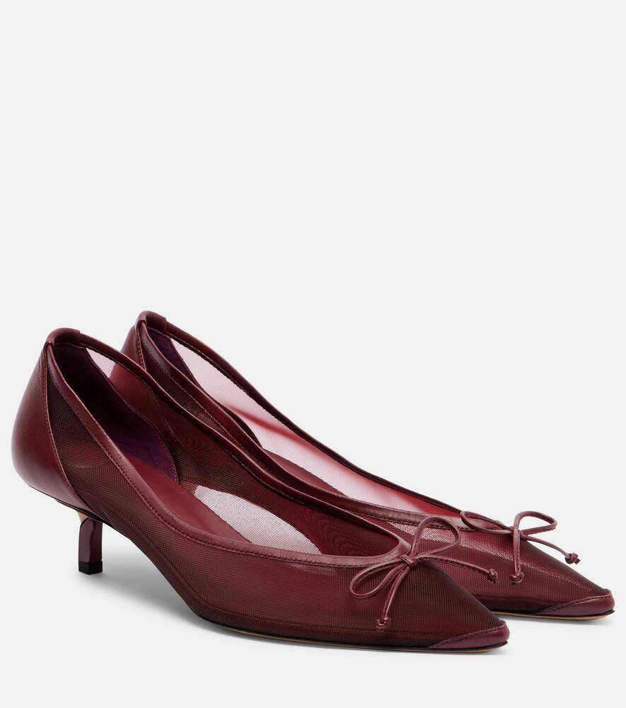Туфли Tourni 45 mesh Jacquemus, Burgundy