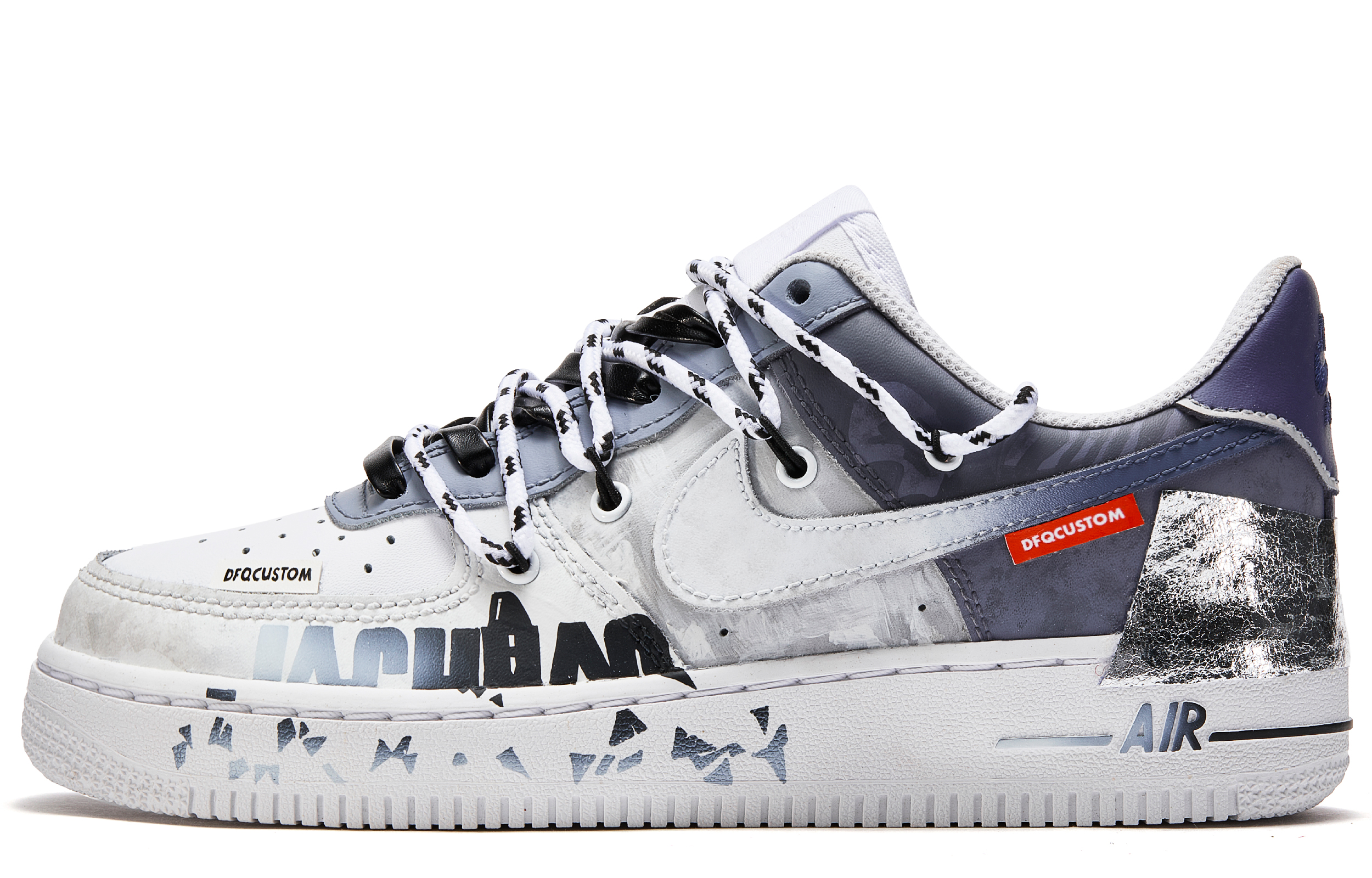 

Кроссовки Nike Air Force 1 Skateboarding Shoes Women's Low-top Blue/gray, синий/серый