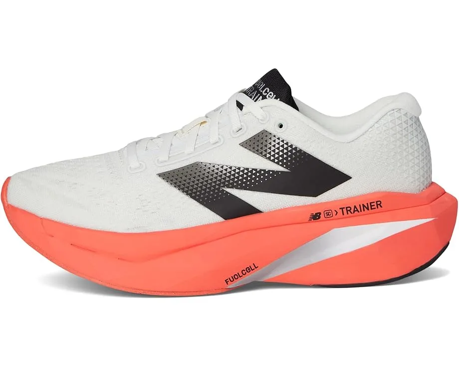 Кроссовки New Balance FuelCell SuperComp Trainer v3, Urgent Red/Sea Salt/Black — фото 4