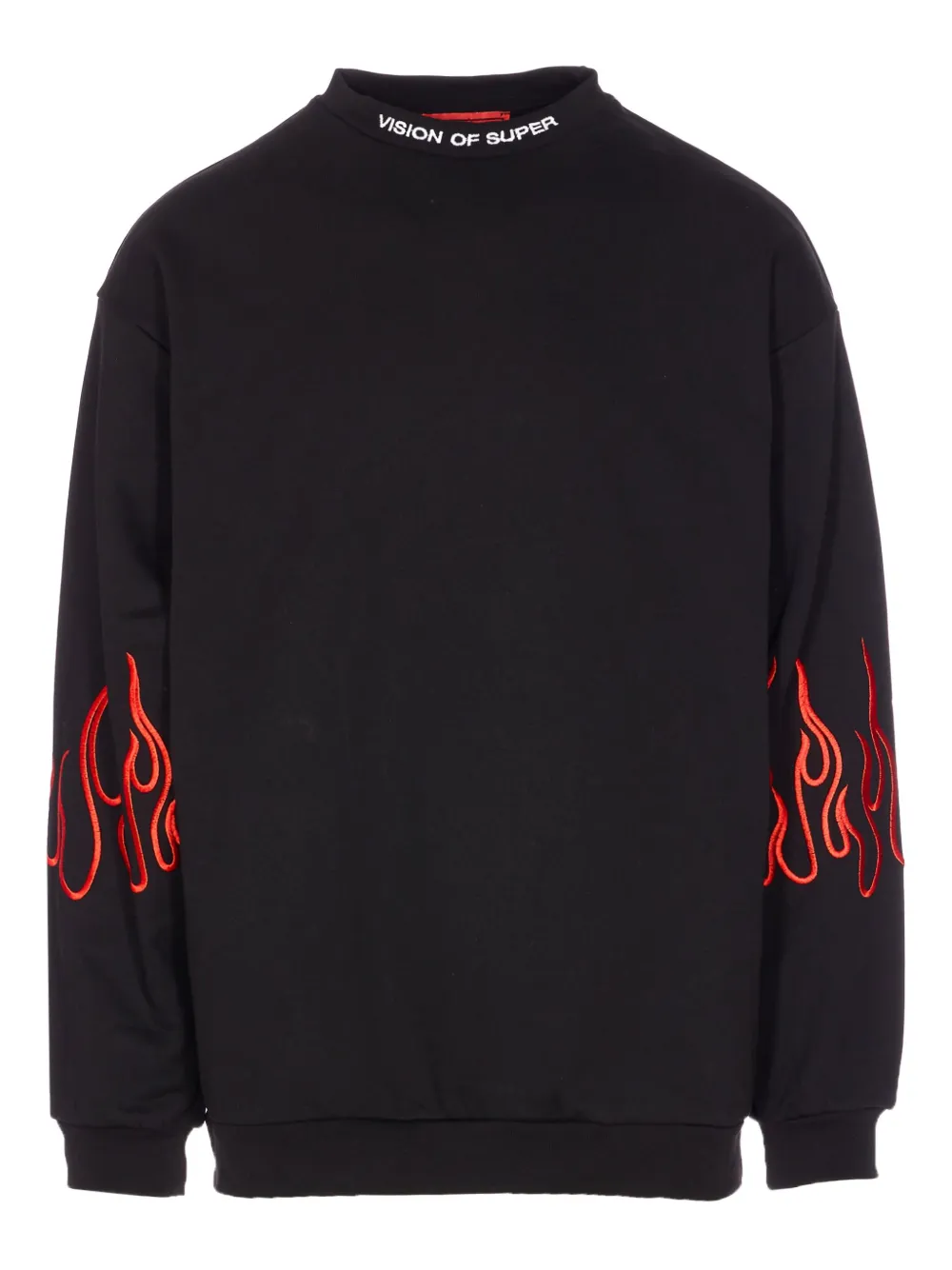 

Свитшот с вышивкой в виде пламени Vision Of Super, черный