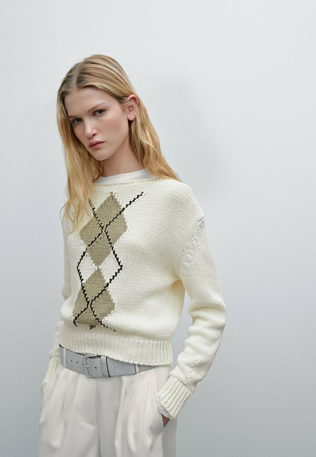 

Джемпер Massimo Dutti, бежевый