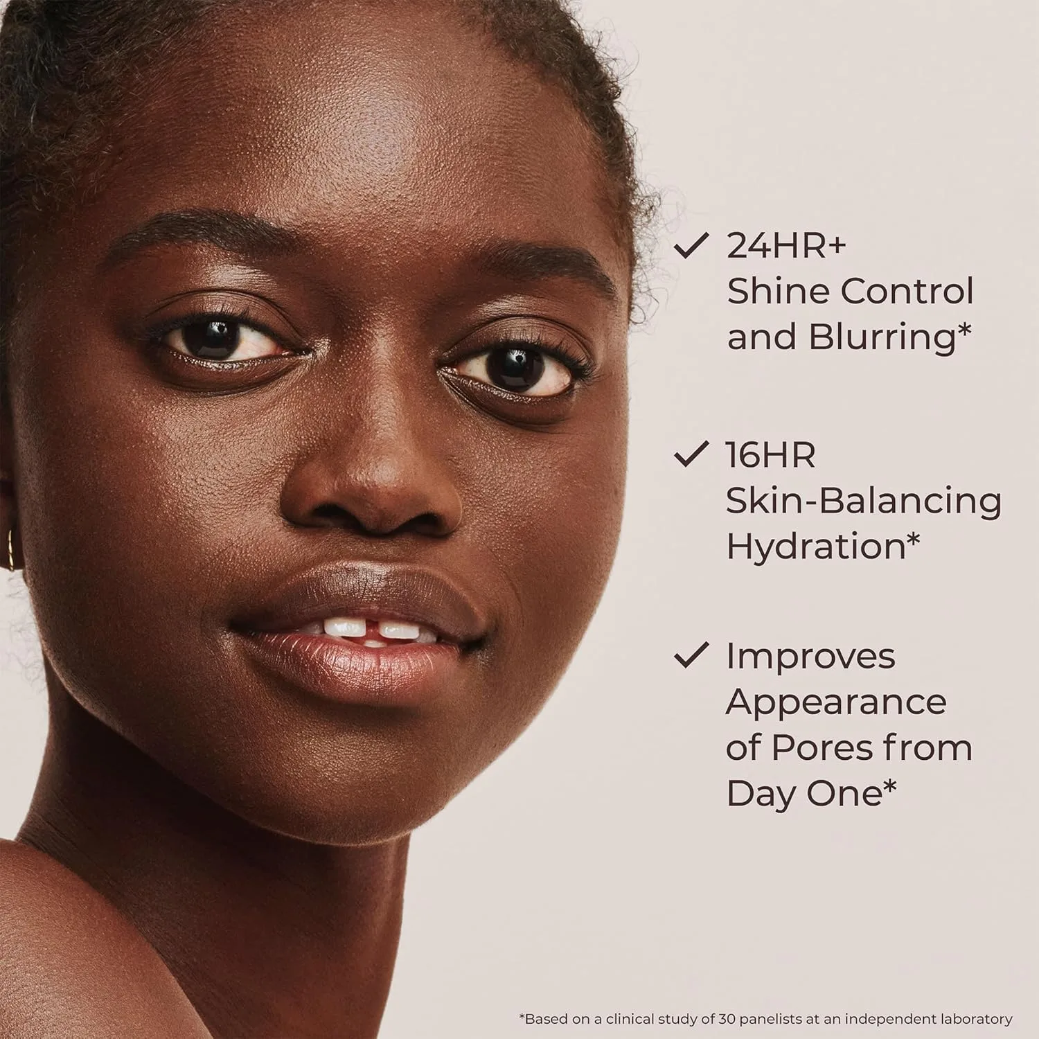 Laura Mercier Tinted Moisturizer Blurred Matte с SPF 30: 24-часовой контроль блеска и матирующий эффект, стойкое покрытие от легкого до среднего 14.18 г (мини), 5N Clay - Medium Deep with neutral undertones — фото 4