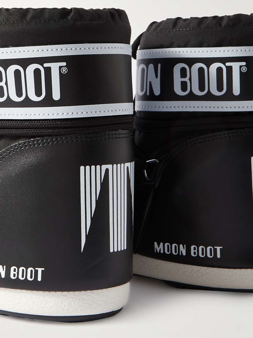 Зимние ботинки Icon из искусственной кожи с низким верхом Moon Boot, черный — фото 4