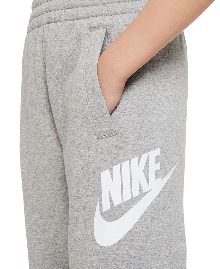 Флисовые спортивные брюки Big Kids Club Nike, серый — фото 4