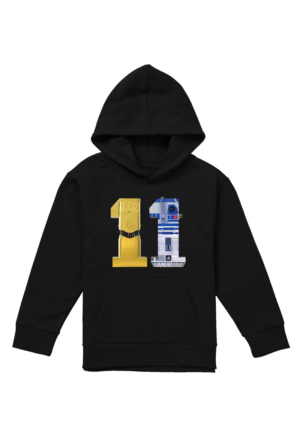 Детская худи Star Wars C3PO R2D2 Disney, черный — фото 4