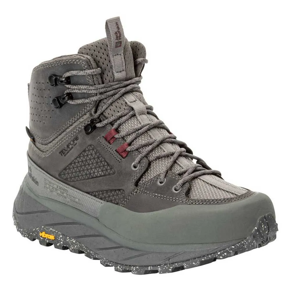 

Треккинговые ботинки Jack Wolfskin Terraquest Texapore Mid, серый