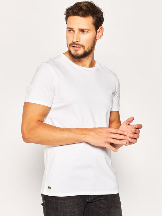 Набор футболок Lacoste Regular Fit Crew Neck, 3 предмета, белый — фото 2