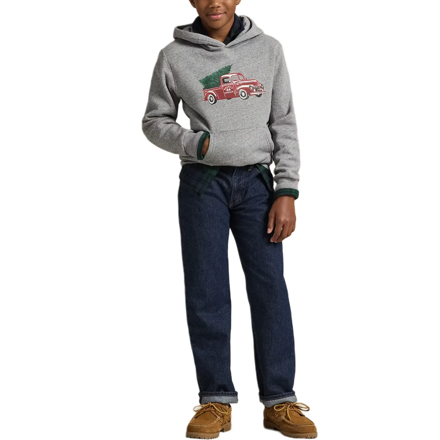 Свитшот FW25 Kids' Polo Ralph Lauren, heather серый — фото 3