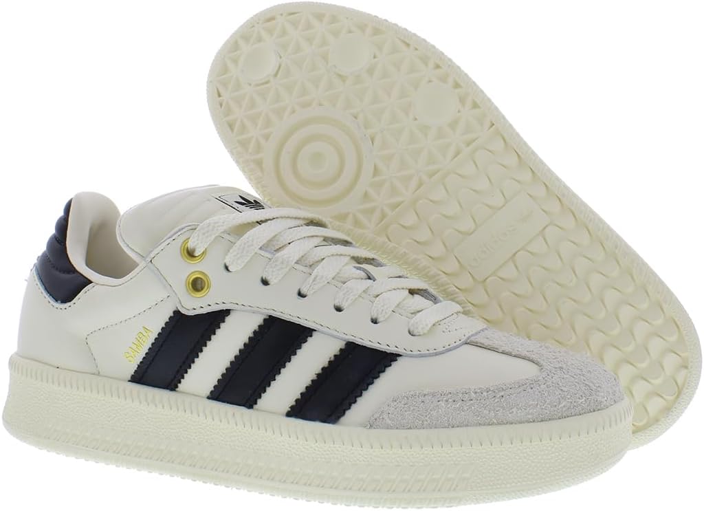 Мужские кроссовки adidas Samba XLG для повседневной носки, черный/бежевый — фото 4
