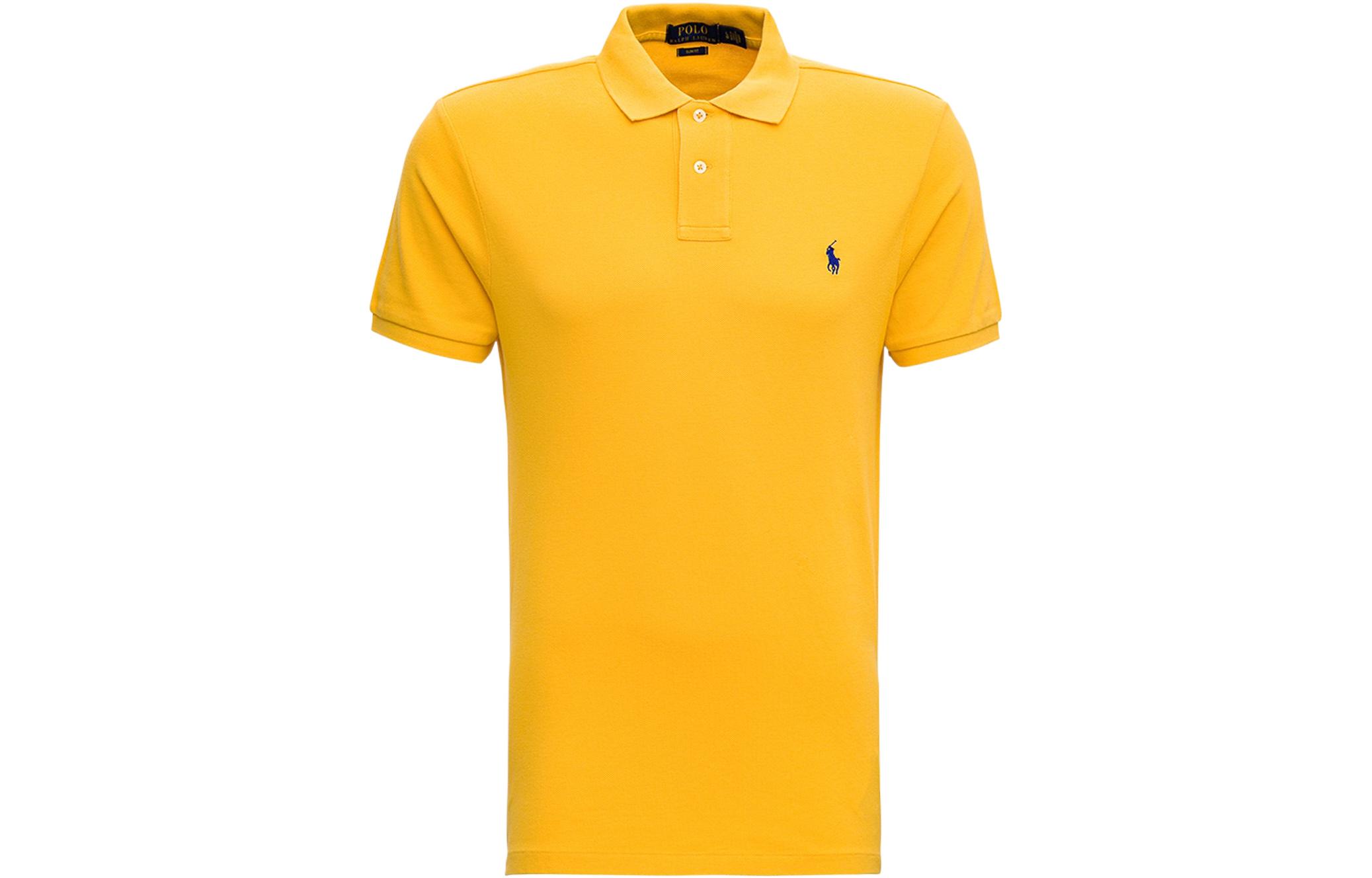 

Рубашка поло с вышивкой Polo Pony Polo Ralph Lauren, желтый
