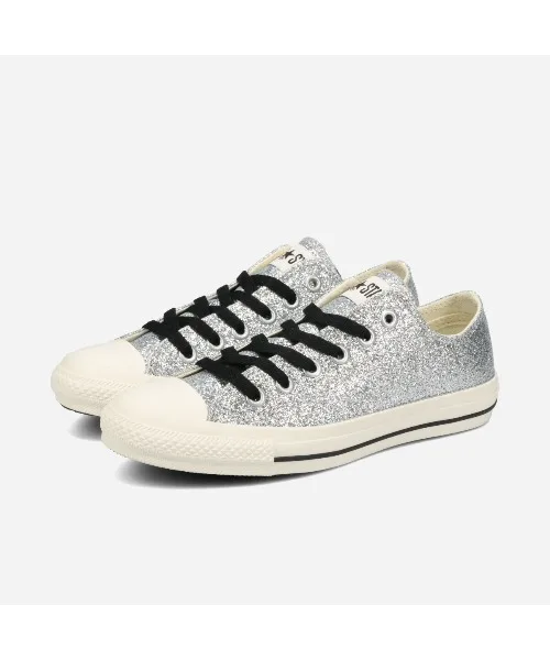 Унисекс кеды из глиттера CONVERSE ALL STAR GT OX серебряные
