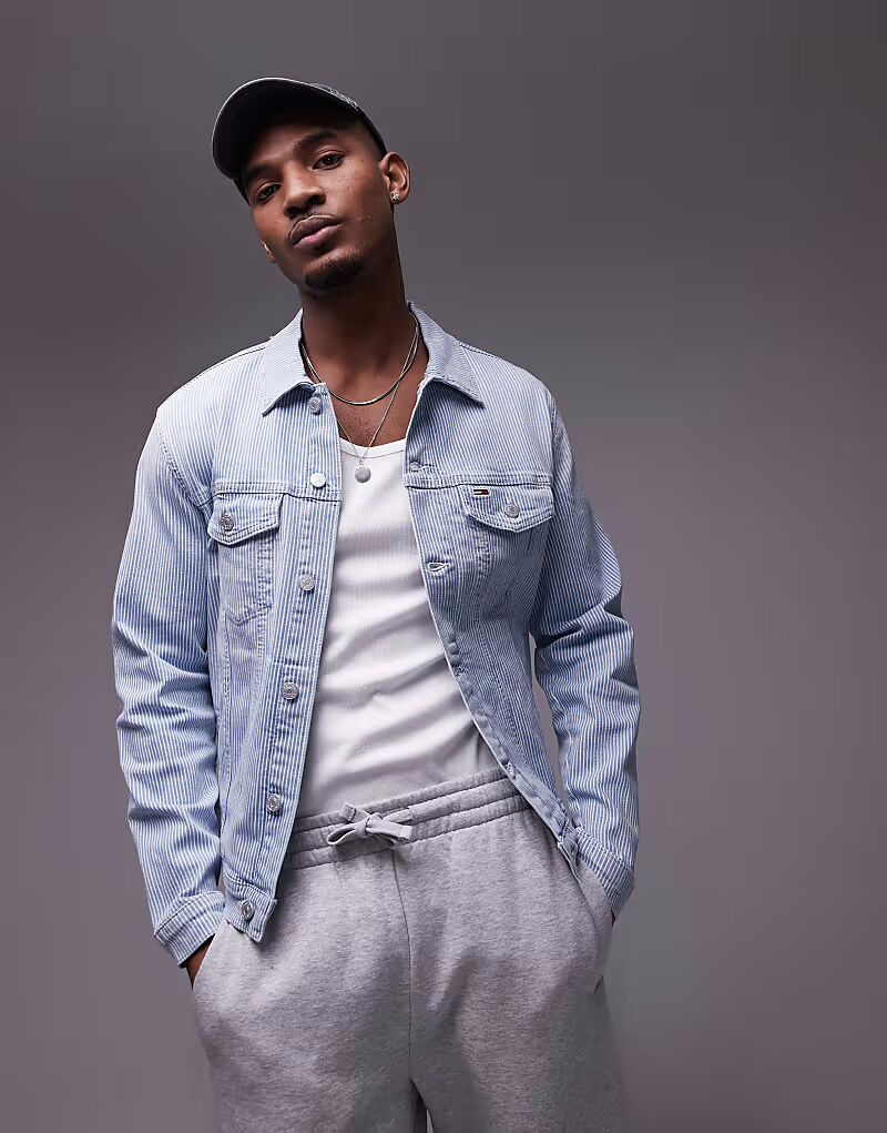 

Куртка дальнобойщика Tommy Jeans Ryan, средняя стирка