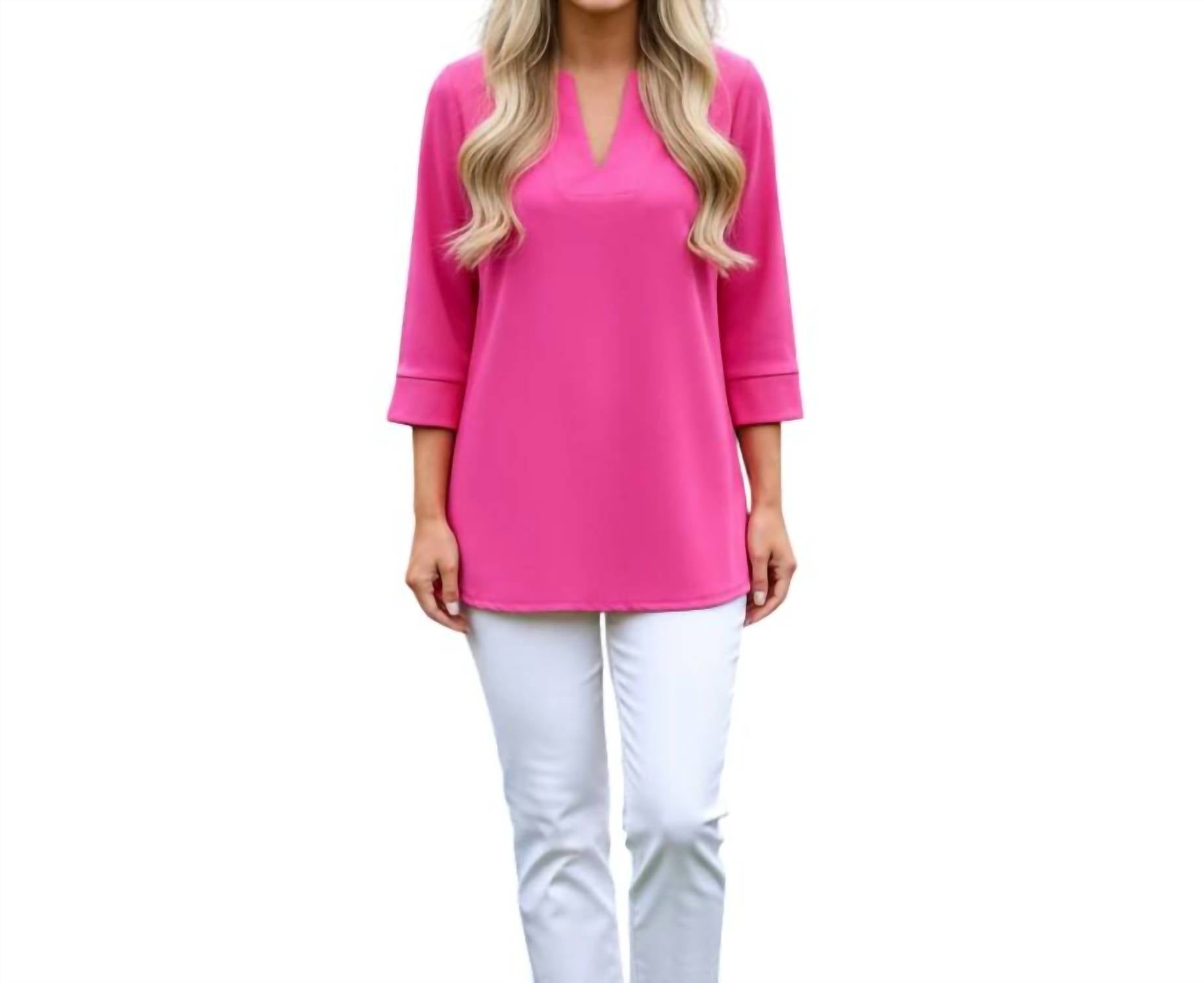 

Верх-туника Boca ярко-розового цвета Katherine Way, розовый