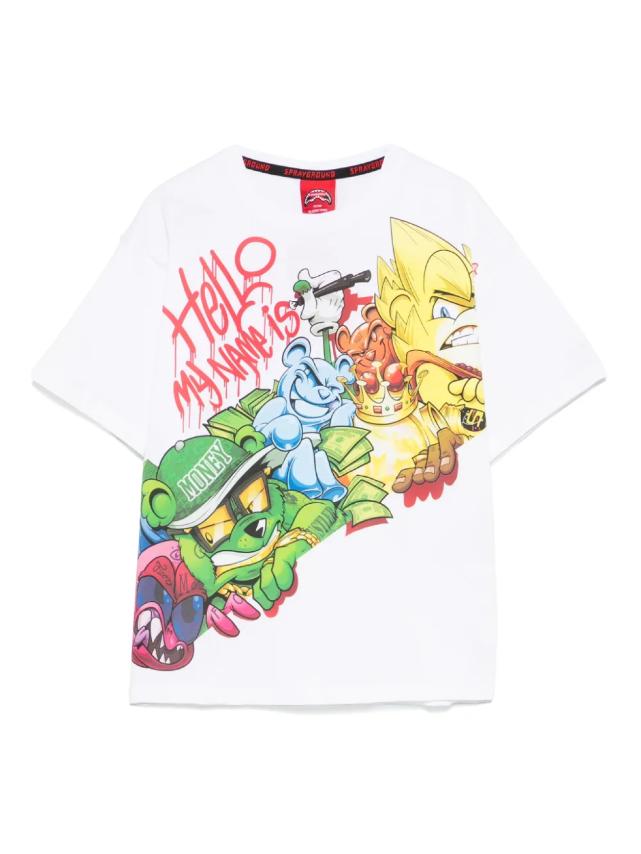 

Sprayground kid футболка Characters Bustin Over, белый