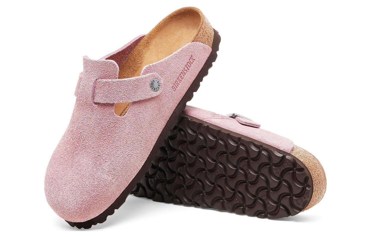 Мюли Birkenstock Stussy x Boston Shaggy, розовый — фото 4