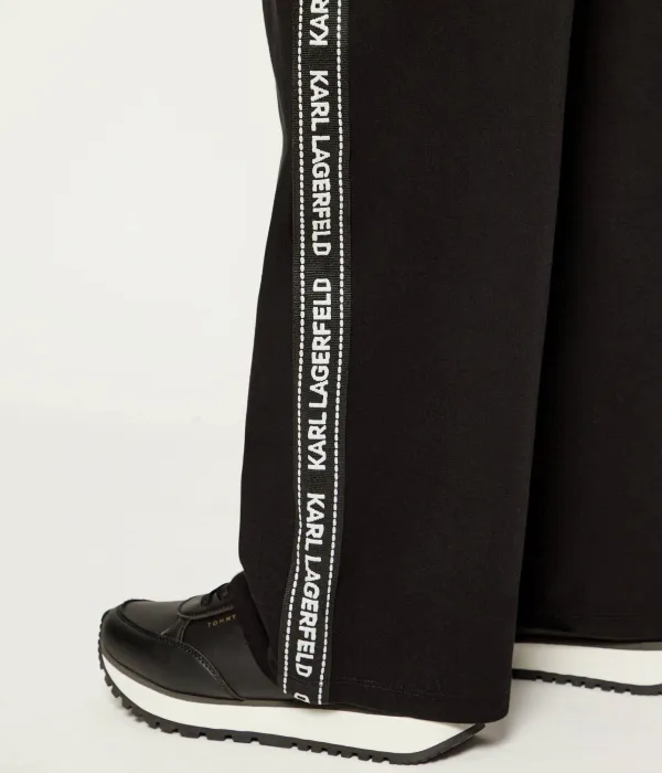 Спортивные штаны Relaxed fit Karl Lagerfeld Kids, черный — фото 4