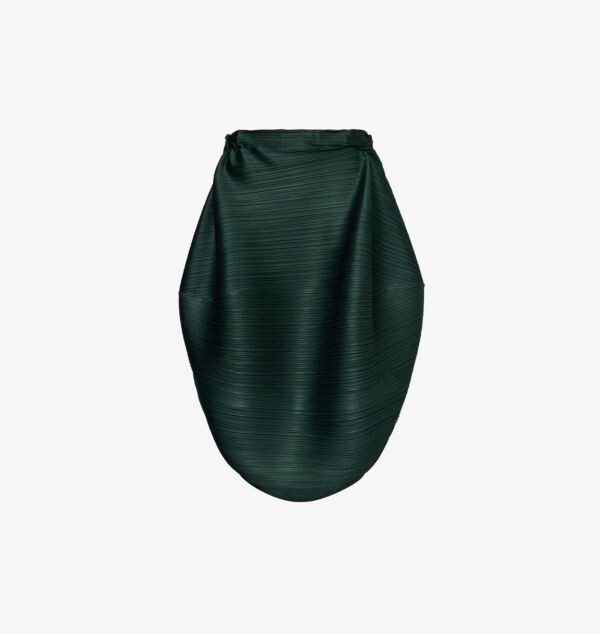 

Декабрьская трикотажная юбка миди с асимметричным подолом Pleats Please Issey Miyake, черный