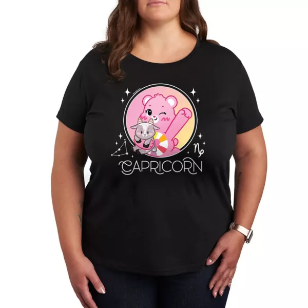 

Футболка с принтом Care Bears для Козерогов Licensed Character, черный