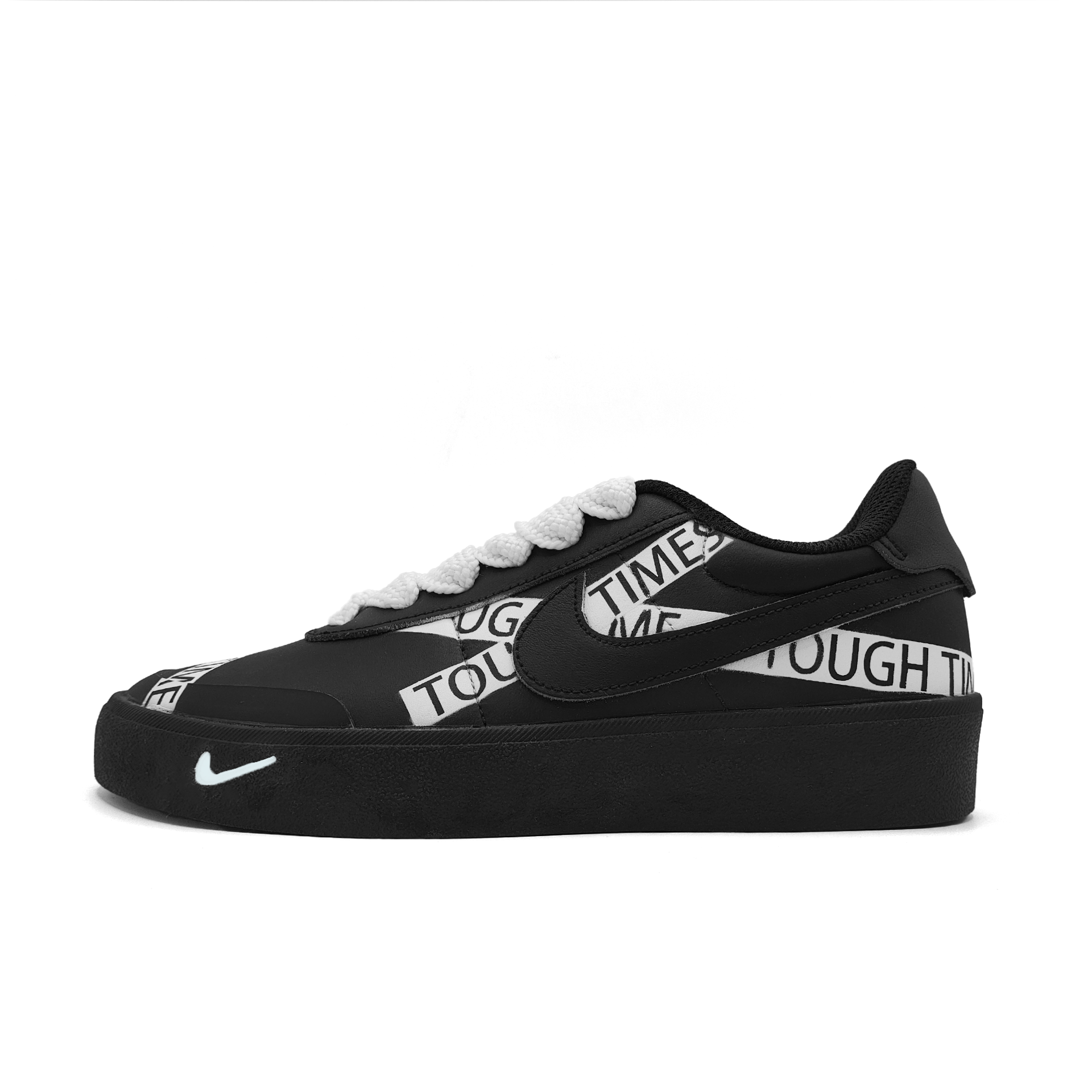 

Nike Кроссовки для скейтбординга Court Shot White Ribbon Abrasion Resistant Low Top Unisex Black