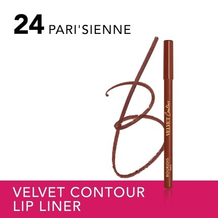 Губная помада Bourjois Velvet Contour 24 Parisienne с кремовой текстурой, маслом ши и маслом виноградных косточек, стойкая до 8 часов, 1,14 г — фото 2